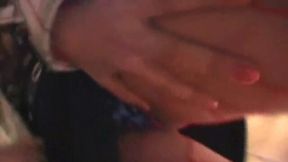 Trio babe fed cumshot in lesbo scene