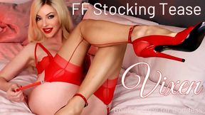 Fully Fashioned Stocking Tease Vixen - Goon Edge for Nylon, Lingerie, High Heel Goddess Emily Marilyn