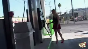 'Picked up on a gas station and filled with cum in every hole'