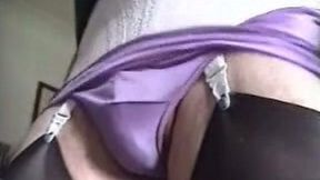 Just a real fat male freak in the clothes of his wife