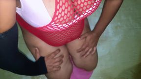 New Married Hotwife Fucked Missionary on Floor