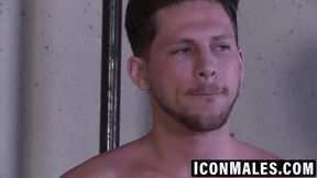 Muscular Roman Todd and Billie fuck raw with primal lust
