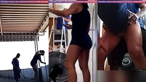 hotwife exibicionista deu mole pro pedreiro