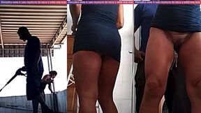hotwife exibicionista deu mole pro pedreiro