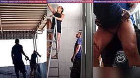 hotwife exibicionista deu mole pro pedreiro