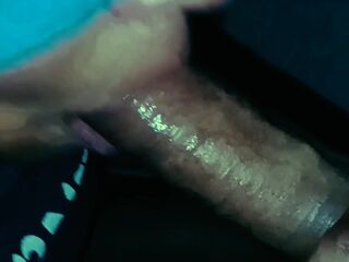 Sucking the cum without his ramrod ????