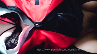 [Cherryblos69] Jabami yumeko cosplay gets fucked Part 1