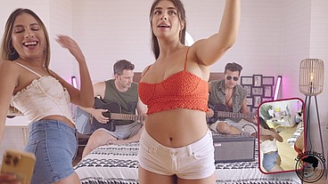 Latina Pornstar Tru Kait And Baby Nicols Swapping Their Boyfriends Foursome