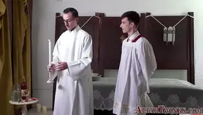 Altar Boy 18+ Twink 18+ Rides Priest’s Dick In Forbidden Religious Gay Sex Scene