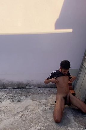 Jacking off in the Street of House