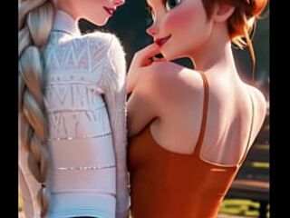 Elsa glows in icy white during the time that Anna burns in fiery orange, their closeness sparking a tension likewise sexy for Arendelle’s winter. The sisters disclose a temptation hidden behind each glance…