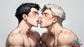 Sexy Guys Get Down and Messy in This Cream Colored Muscle Fest! the Hottest Gay Porn Ever!