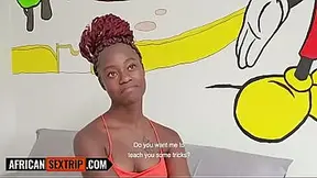 Tight Black Pussy Ebony Teen Stretched DEEP By Hefty White Cock American