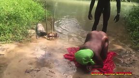 African Pastor Caught Having Sex In A LOCAL Stream With A Village Church Member After Water Baptism - The King Must Hear It Because It'_s A Taboo