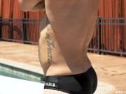 NextDoorStudios - Sexy Stranger Barebacks Lifeguard For Saving His Life