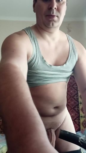 Must-share moment from "Vacuum masturbation. New sex toy. Sucking vacuum dick masturbation."