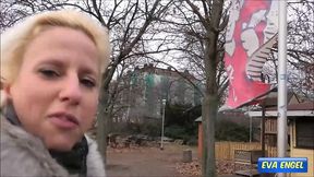 eva engel: public creampie in the middle of dresden