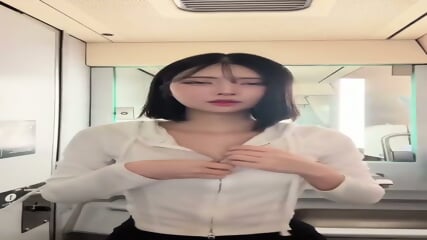 chinese gir in train