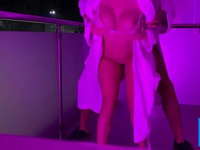 Risky Public Sex on a Hotel Balcony During Ski Season