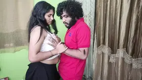 Vaishnavy white shimmy boobs romance with Sharun Raj, Husband and wife hot boobs romance, Mallu girl shimmy without bra boobs