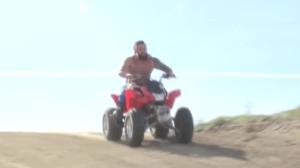 Bromo US: Inked dirty hunk rough masturbation in public