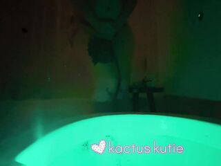 peeing in a biffy at my bday party