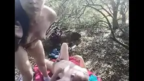 Hard outdoor sex with a cute girl