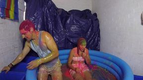 gunged for the first time (wam, wet and messy)