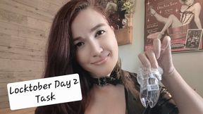 Locktober Day 2 Task for Chastity Subs