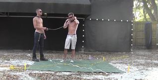 Lukas and another dude star in a hardcore teasing video