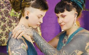 Dreadlocks Tattooed Cynthia Devours Leo's Pussy &amp; Ass - Magic Wand, Deep Anal Toy