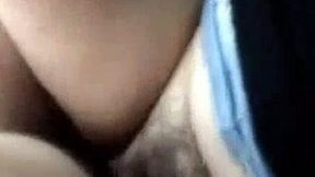 Hairy cunt of voluptuous brunette is ready for some proper missionary fuck