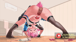 Bunny Chick Gets Smashed by Chisel [2D TOON]