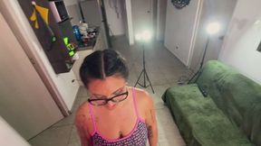 Distracting My Husband While He Works: Surprise Blowjob and Creampie in the Office