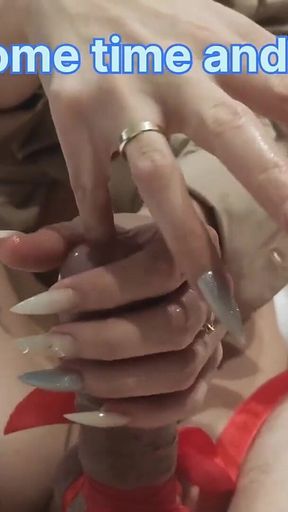 A MILF Stretches Her Stepson's Urethra so He Can Cum Easier