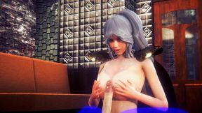 fate hentai - ishtar boobjob - japanese asian manga anime film game porn