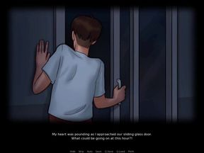 Summertime saga: stepson caught his stepmom naked in the pool with another women ep 186