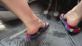 I ALMOST FELL INTO A CRATER WHILE REVERSING - Intense Pedal Pumping in Beach Sandals.
