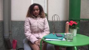 Dominican beauty Sa wasn't expecting that HUGE DICK on her casting!