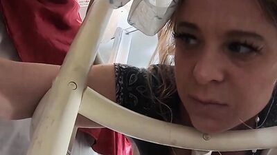 Stuck stepmom gets fucked by stepson