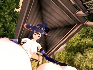 Female POV - Mona screws with a ding-dong, Genshin Impact Anime.