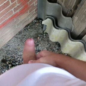 Outdoor cum behind building