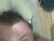 Sucking my own dick Upside down POV