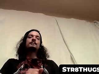 Skater-loving thug Max Harley's family jewels shining session with a cumshot finale