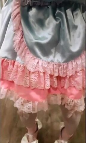 Asian Sissy's Small Cock Caged