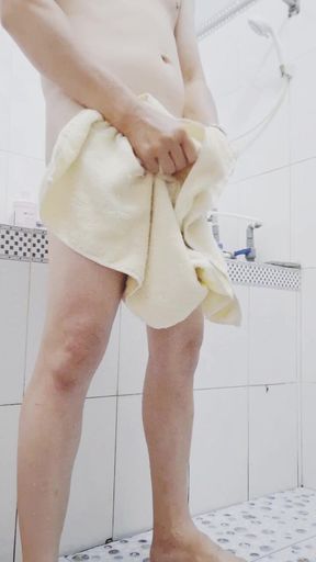 Boy in the shower