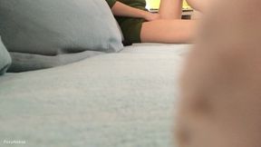 Hiding masturbate while watching porn
