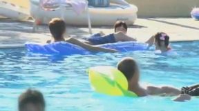 Actrice chibikko quatuor !! Oncle H méfait prétendant ne pas savoir à la piscine du complexe et tropical prétendre perdu