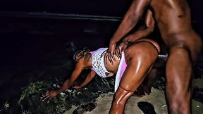 Beach adventure** lucky stranger walks in the middle of SEXXXY SPLASHES a porn shoot!! We asked to join he agrees!!! FUCKIN HOTT!