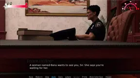 Middle Eastern man can't resist touching the woman